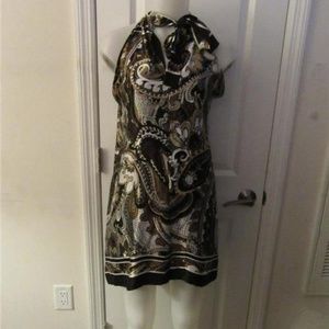 BODY LANGUAGE  SILK GOLD, BLACK, IVORY  DRESS M